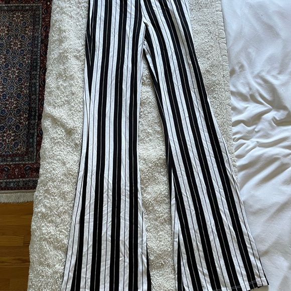 topshop flaired stripped pants - Picture 2 of 2
